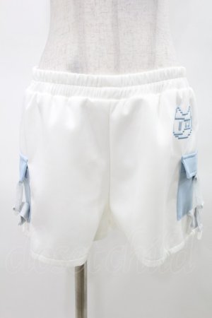 画像: ACDC RAG / ドットネコショートパンツ  ホワイト×パステルブルー H-25-04-06-028-PU-PA-KB-ZH
