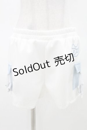画像: ACDC RAG / ドットネコショートパンツ  ホワイト×パステルブルー H-25-04-06-028-PU-PA-KB-ZH