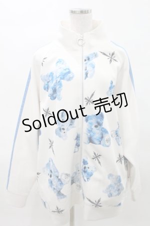 画像: TRAVAS TOKYO / 昇華ジャージZIPジャケット  ホワイト H-25-04-06-031-PU-TO-KB-ZH