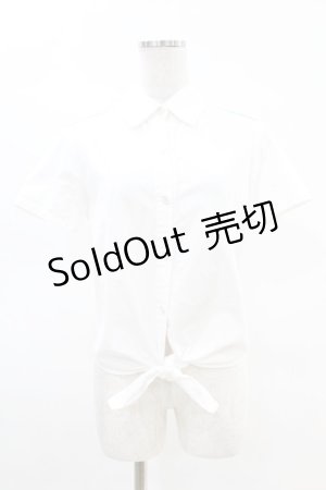 画像: MILK / Milky'sシャツ  白 H-25-04-07-040-ML-BL-KB-ZH