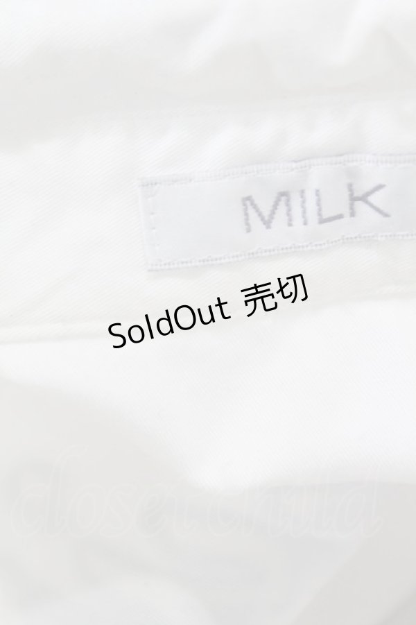 画像3: MILK / Milky'sシャツ  白 H-25-04-07-040-ML-BL-KB-ZH (3)