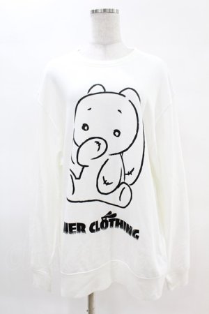画像: NieR Clothing / プリントSWEAT  2XL 白 H-25-04-07-041-PU-TO-KB-ZH