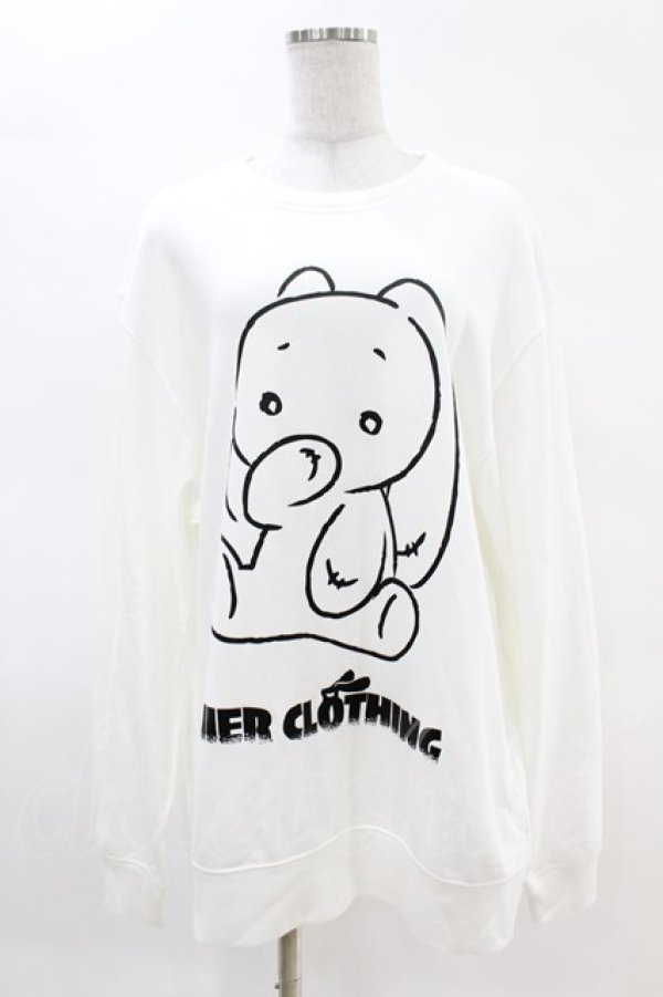画像1: NieR Clothing / プリントSWEAT  2XL 白 H-25-04-07-041-PU-TO-KB-ZH (1)