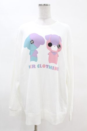 画像: NieR Clothing / プリントSWEAT  2XL 白 H-25-04-07-043-PU-TO-KB-ZH
