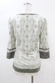 画像2: Rozen Kavalier / 刺繍レースプリントカットソー  緑 H-25-04-07-044-OO-TO-KB-ZH (2)