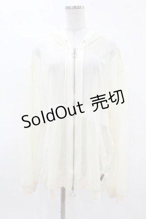 画像: MILKBOY / MESH ZIP UP HOODIE  アイボリー H-25-04-07-054-MB-JA-KB-ZH