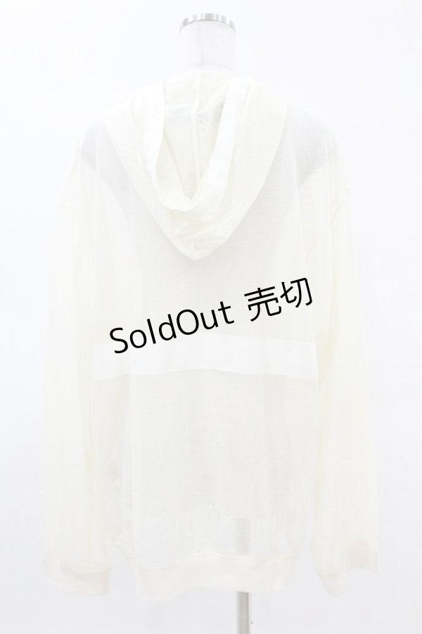 画像2: MILKBOY / MESH ZIP UP HOODIE  アイボリー H-25-04-07-054-MB-JA-KB-ZH (2)