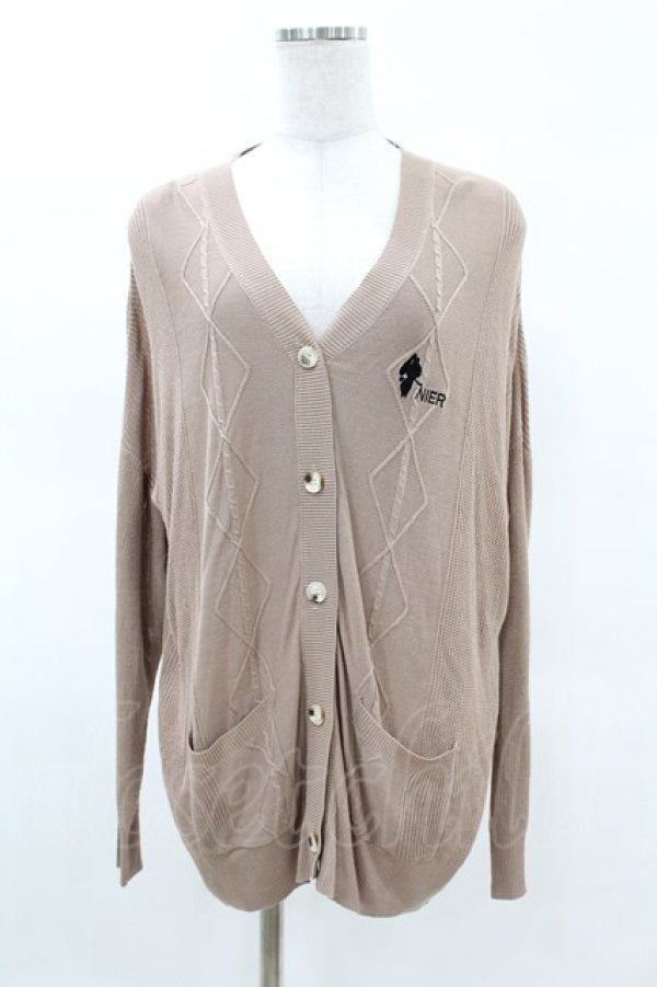 画像1: NieR Clothing / MILK COCOA KNIT CARDIGAN  ブラウンベージュ H-25-04-07-059-PU-TO-KB-ZH (1)