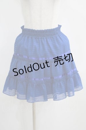 画像: Emily Temple cute / シアーチェックスカート  ブルー H-25-04-07-1031-ET-SK-KB-ZH