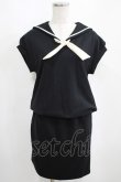 画像1: MILK / Sailor ladyワンピース  ブラック H-25-04-07-1039-ML-OP-KB-ZH (1)