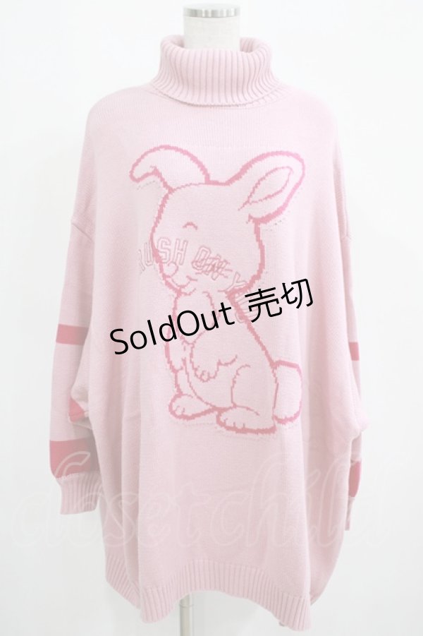 画像1: Candy Stripper / CRUSH ON YOU KNIT ONE-PIECE  ピンク H-25-04-07-1043-PU-OP-KB-ZT162 (1)
