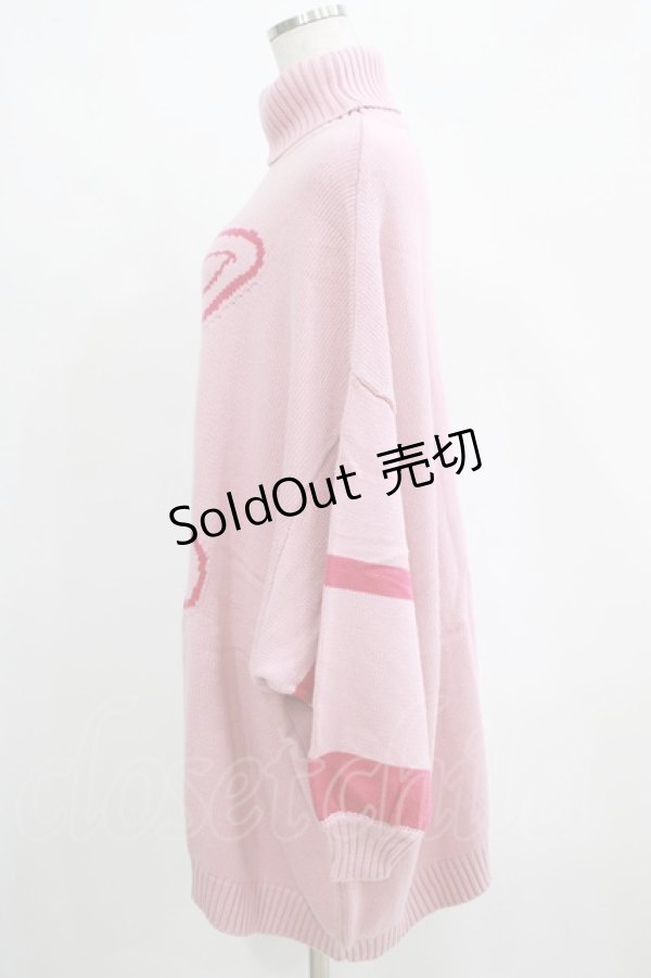 画像2: Candy Stripper / CRUSH ON YOU KNIT ONE-PIECE  ピンク H-25-04-07-1043-PU-OP-KB-ZT162 (2)