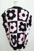 画像3: Candy Stripper / FLOWER PATTERN KNITベスト  ライトピンク H-25-04-07-1044-PU-TO-KB-ZT162 (3)