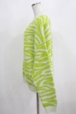 画像2: Candy Stripper / CND ZEBRA KNIT  グリーン H-25-04-07-1045-PU-TO-KB-ZH (2)