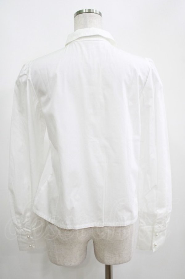 画像3: MILK / ロゴ刺繍ブラウス  白 H-25-04-07-1053-ML-BL-KB-ZT151 (3)