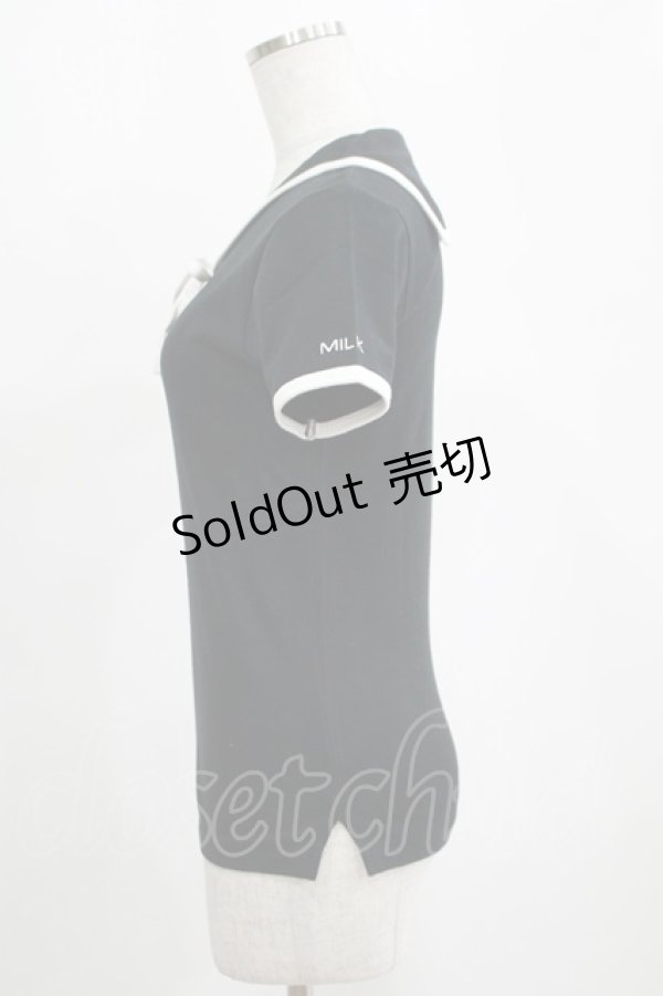 画像2: MILK / セーラートップス  ブラック H-25-04-07-1054-ML-TO-KB-ZH (2)