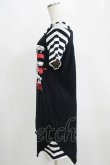 画像2: Deorart / 肩ベルト半袖プリントカットソー L 黒 H-25-04-07-1055-PU-TO-KB-ZH (2)