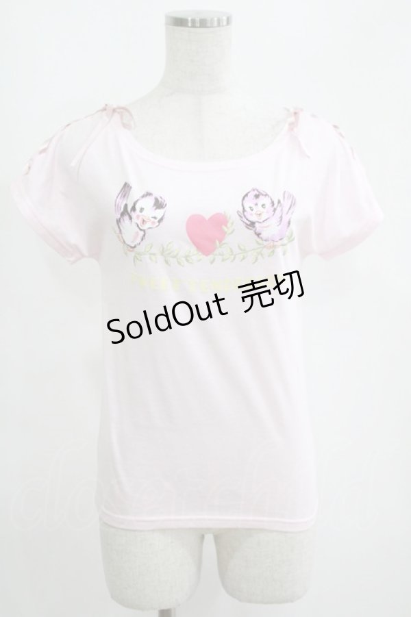 画像1: MILK / ツィートバードTee  ピンク H-25-04-07-1057-ML-TO-KB-ZH (1)