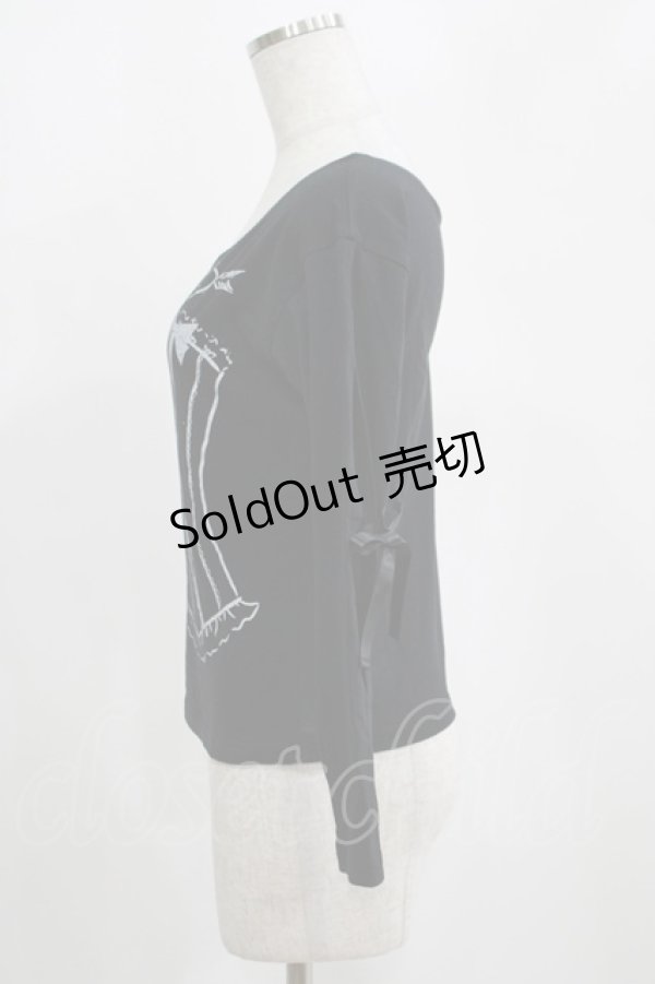 画像2: MILK / コルセットTee  ブラック H-25-04-07-1058-ML-TO-KB-ZH (2)