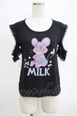 画像1: MILK / キャンディーマウスTops  ブラック H-25-04-07-1059-ML-TO-KB-ZH (1)
