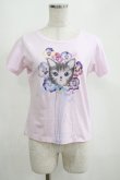 画像1: MILK / パンジーCAT Tee  ピンク H-25-04-07-1064-ML-TO-KB-ZH (1)