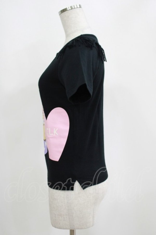 画像2: MILK / チーキーキャットTee  黒 H-25-04-07-1065-ML-TO-KB-ZH (2)