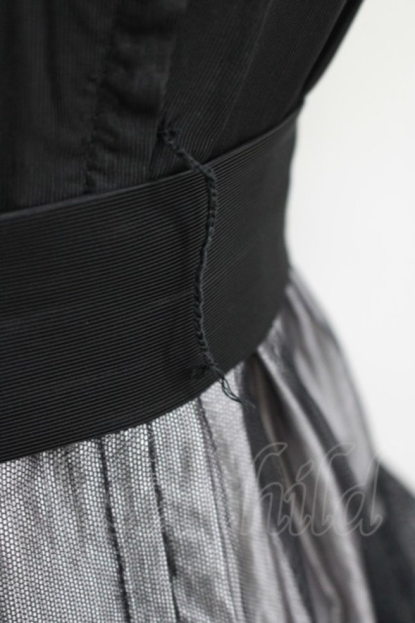 画像5: BPN / 裾刺繍チュールジャンパースカート M 黒 H-25-04-07-1015-GO-SK-KB-ZH (5)