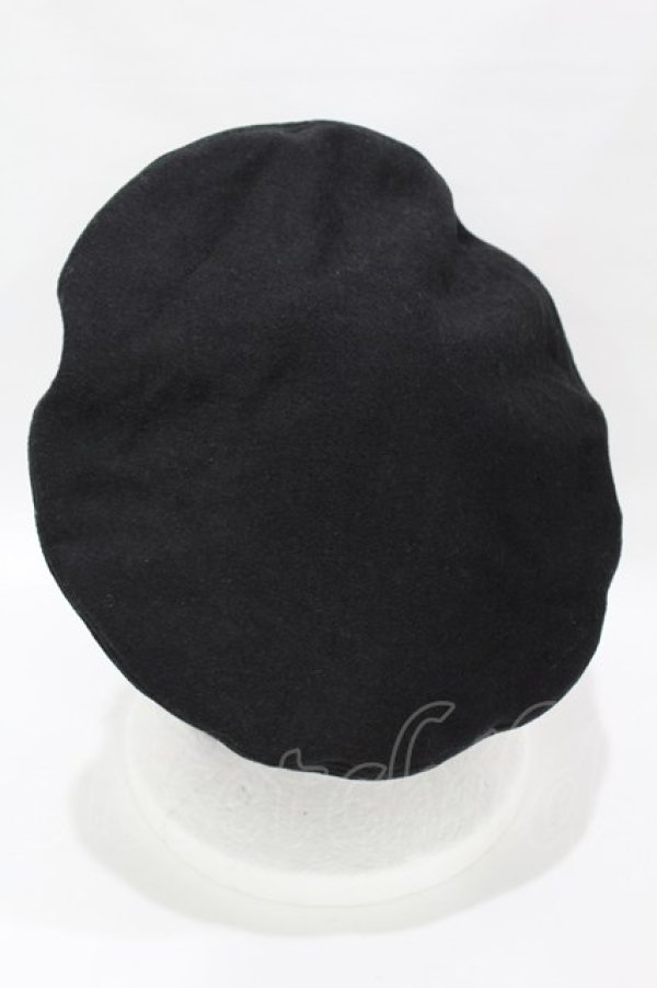 画像2: Candy Stripper / FIRE PATTERN BERET【LiSA×Candy Stripper】  黒×白 H-25-04-07-001-PU-AC-KB-ZH (2)