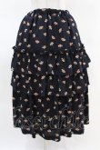 画像1: Jane Marple Dans Le Salon / Floating flowers dirndl skirt  ネイビー H-25-04-07-011-JM-SK-KB-ZH (1)