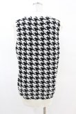 画像2: NieR Clothing / ニットベスト  千鳥柄（白×黒） H-25-04-07-025-PU-TO-KB-ZH (2)