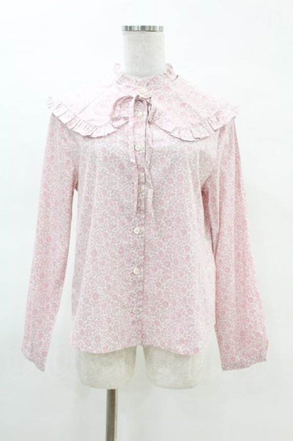 画像1: Jane Marple Dans Le Salon / D’anjo coast cape blouse  ピンク H-25-04-07-034-JM-BL-KB-ZH (1)