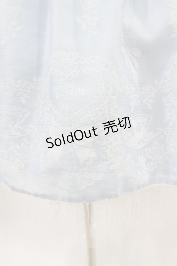 画像5: BABY,THE STARS SHINE BRIGHT / Sugar Rose Tea Timeプリントワンピース Free サックス H-25-04-08-002-BA-OP-NS-ZH (5)