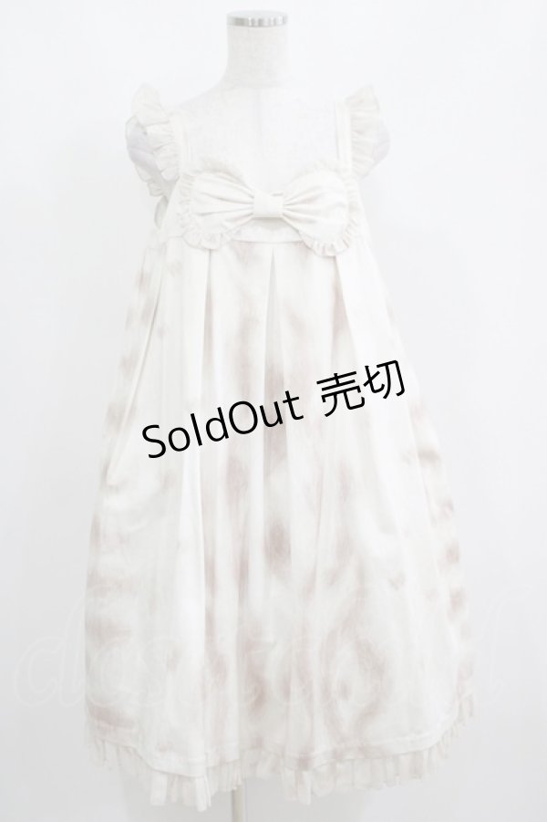 画像1: Choker Rabbit（海外ロリータブランド） / バンビ柄ジャンパースカート XL アイボリー H-25-04-08-1023-GO-OP-NS-ZH (1)