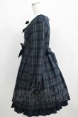 画像2: Dear Celine / チェックリボンワンピース M ネイビー H-25-04-08-1028-LO-OP-NS-ZH (2)