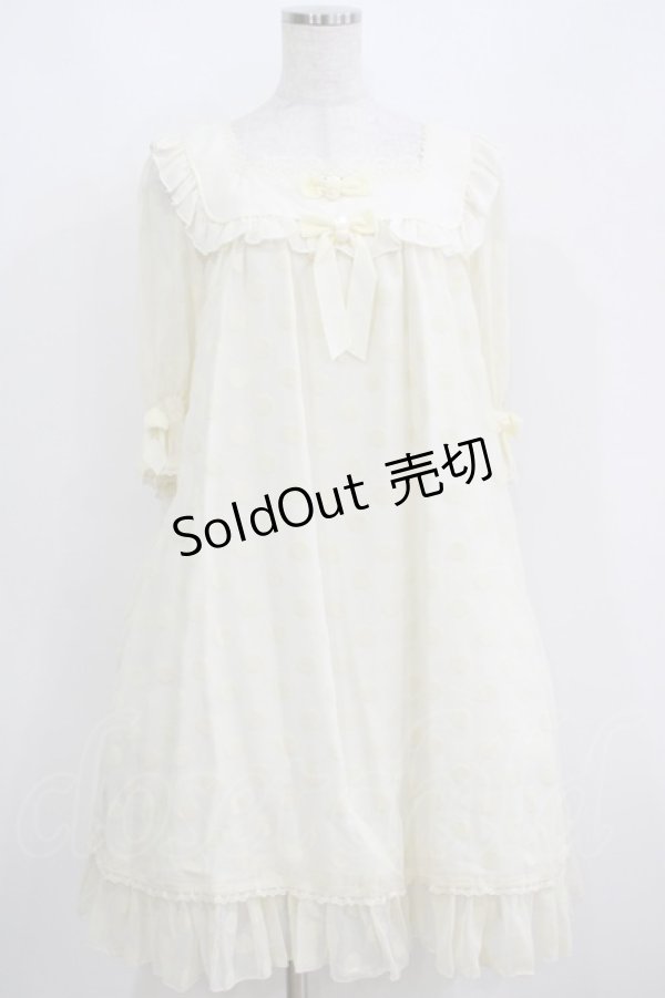 画像1: Angelic Pretty / Charming Dotワンピース Free アイボリー H-25-04-08-1037-AP-OP-NS-ZH (1)