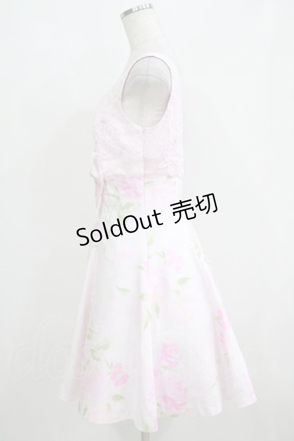 画像2: JESUS DIAMANTE / BIGリボンドールワンピース 42 アイスヒョウ薔薇ピンク H-25-04-08-1039-JE-OP-NS-ZH (2)