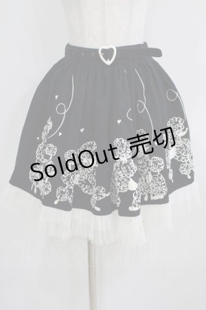画像: metamorphose / プードルプリントスカート Free ブラック H-25-04-08-1044-ME-SK-NS-ZH