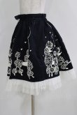 画像2: metamorphose / プードルプリントスカート Free ブラック H-25-04-08-1044-ME-SK-NS-ZH (2)