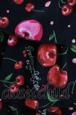 画像4: metamorphose / Vintage Cherryジャンパースカート（ロイヤルデシン） Free ブラック H-25-04-08-1049-ME-OP-NS-ZH (4)