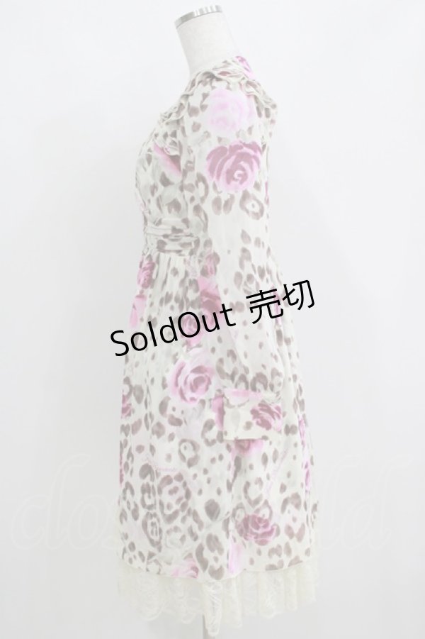 画像2: JESUS DIAMANTE / ロイヤルワンピース 40 ヒョウ薔薇 H-25-04-08-1050-JE-OP-NS-ZH (2)