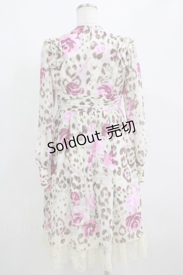 画像3: JESUS DIAMANTE / ロイヤルワンピース 40 ヒョウ薔薇 H-25-04-08-1050-JE-OP-NS-ZH (3)