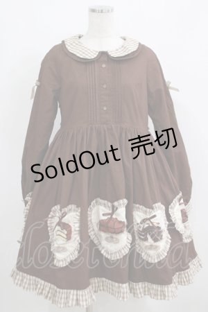 画像: Lyre Ivy（海外ロリータブランド） / Coffee House of the Catsワンピース L ブラウン H-25-04-08-1011-GO-OP-NS-ZH
