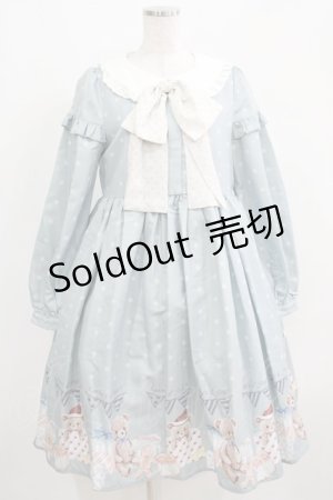 画像: Larmes d'Anges（海外ロリータブランド） / テディベアプリントワンピース L ミント H-25-04-08-1002-GO-OP-NS-ZH