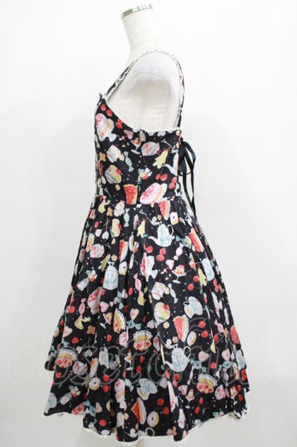 画像2: metamorphose / SWEETS collection サーキュラージャンパースカート Free ブラック H-25-04-08-1015-ME-OP-NS-ZH (2)