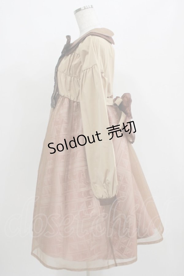 画像2: PINK UP（海外ロリータブランド） / チョコレートワンピースセット 2 モカ H-25-04-08-1019-LO-OP-NS-ZH (2)