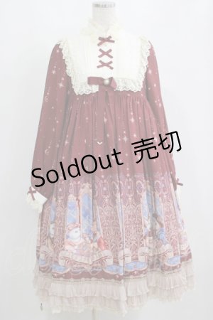 画像: Honey Honey（海外ロリータブランド） / Cats' Astrologyワンピース S ボルドー H-25-04-08-1021-EL-OP-NS-ZH