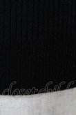 画像3: F&A / レースボウタイリブニットプルオーバー Free BLACK H-25-04-08-009-LO-TO-NS-ZH (3)