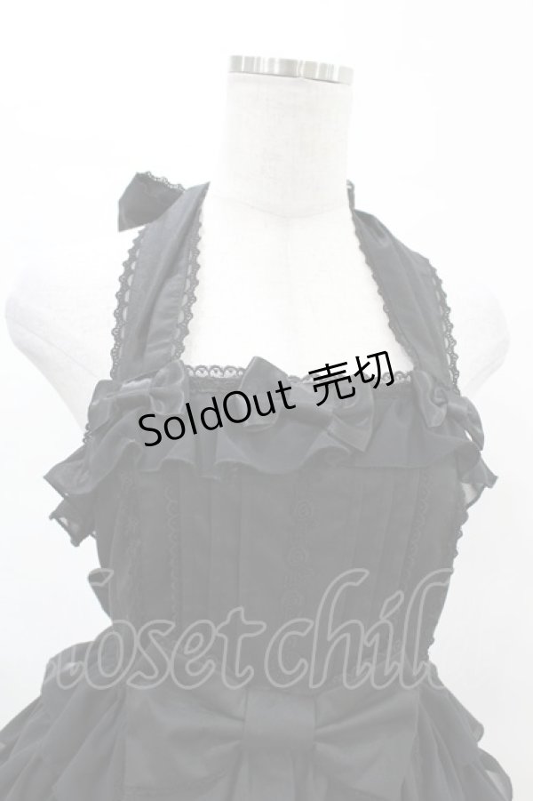 画像4: Angelic Pretty / ふんわりフリルホルタージャンパースカート Free ブラック H-25-04-08-001-AP-OP-NS-ZH (4)