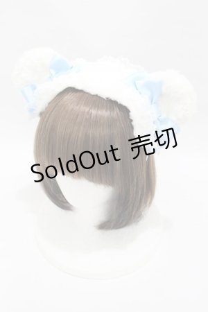 画像: BABY,THE STARS SHINE BRIGHT / くみゃちゃんのふわふわくみゃみみカチューシャ  オフ/サックス H-25-04-08-012-BA-AC-NS-ZH