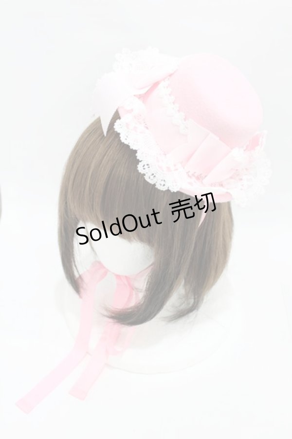画像1: BABY,THE STARS SHINE BRIGHT / Strawberry Sweetheart Cakeミニハット  ピンク H-25-04-08-016-BA-AC-NS-ZH (1)